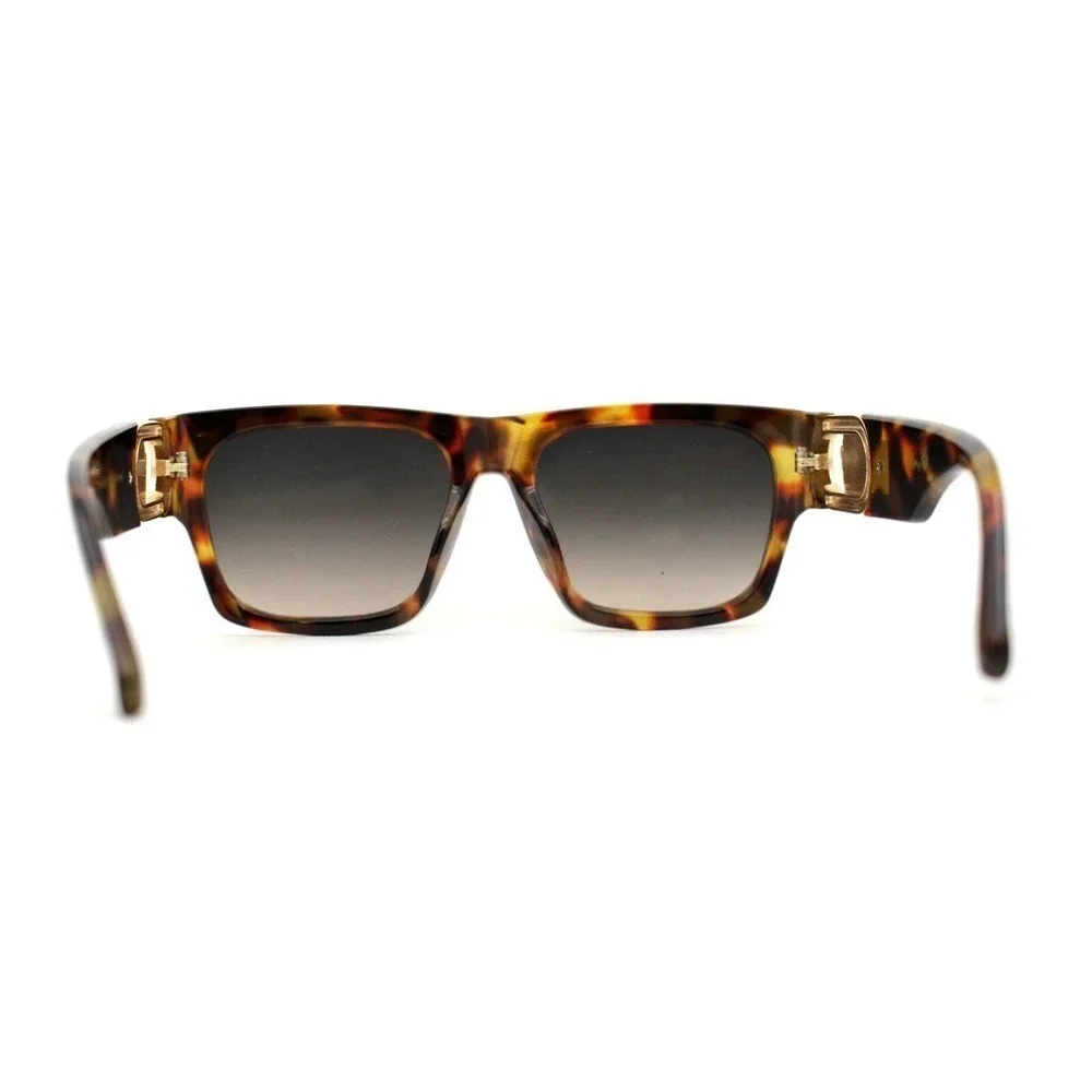 Designer Sunglasses Square Tortoise Men Shades Hip Hop Style Flat Top Shades New